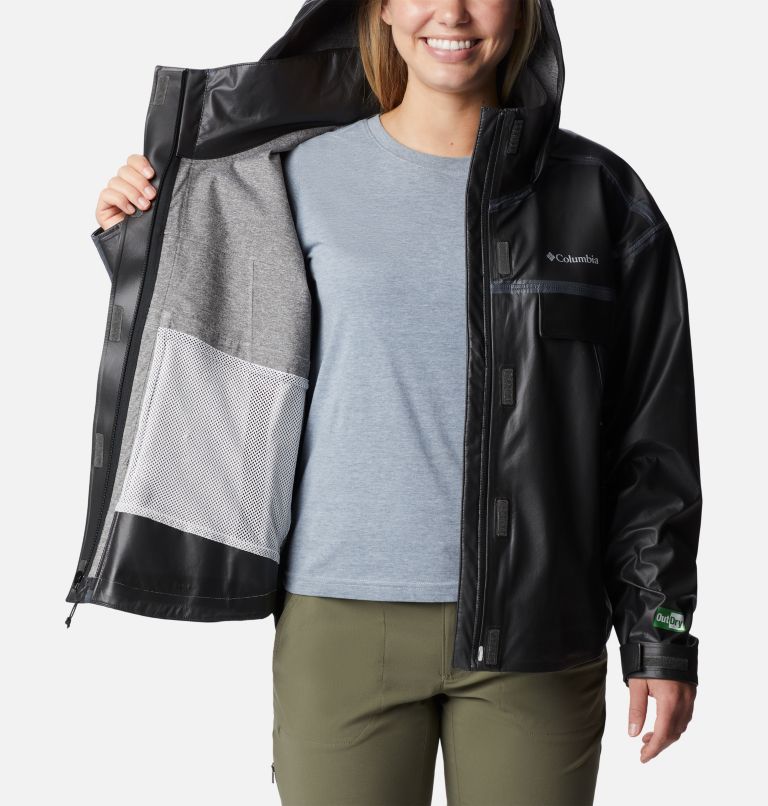 Women's Coral Ridge OutDry Extreme Rain Jacket, Color: Black, image 5