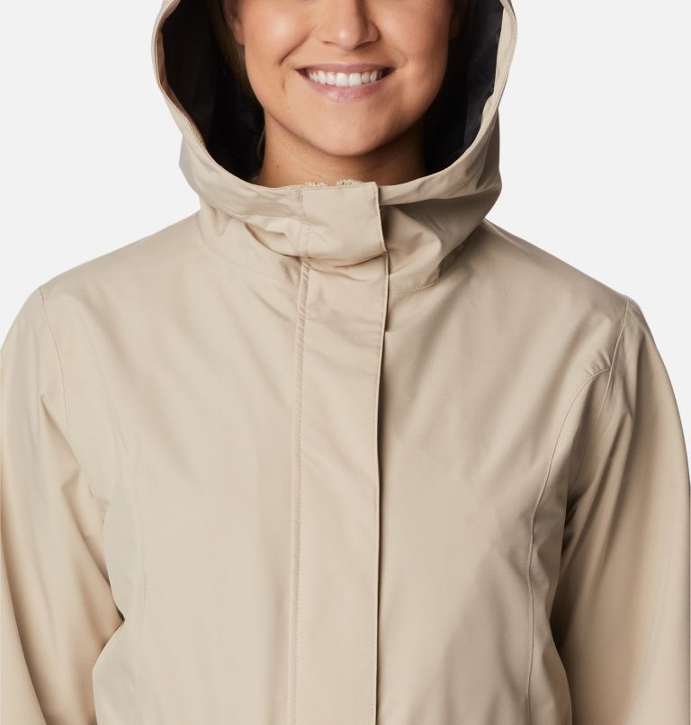 Women's Here and There II Rain Trench, Color: Ancient Fossil, image 4