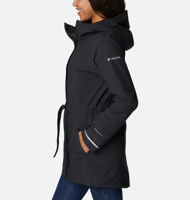 Thumbnail: Women's Here and There II Waterproof Trench, Color: Black, image 3