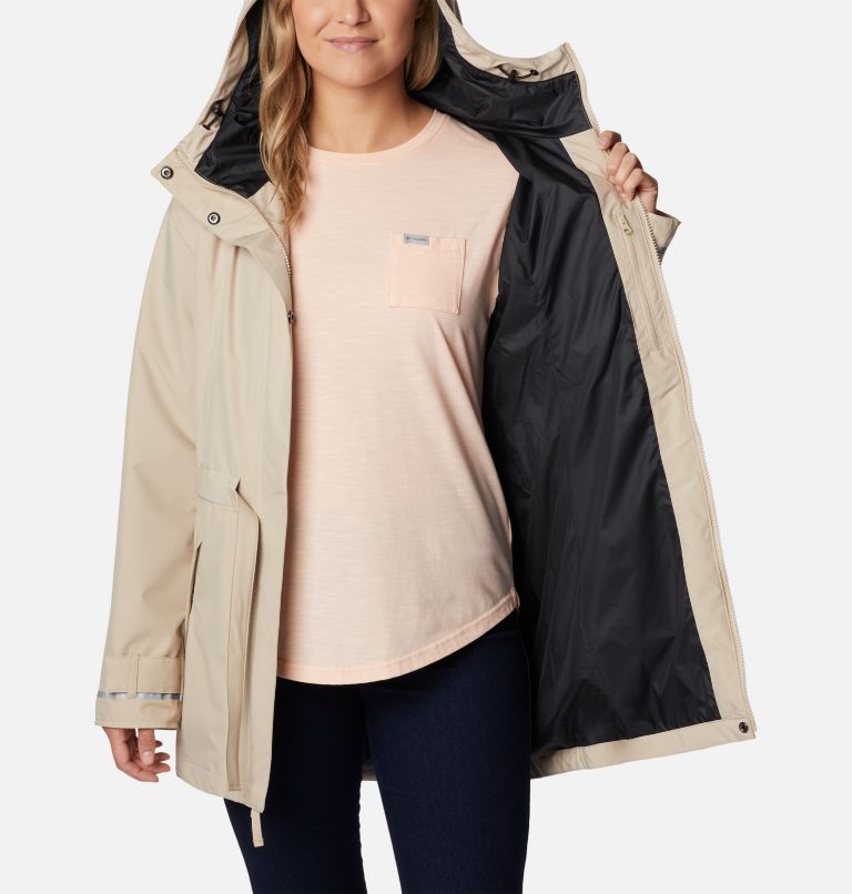 Thumbnail: Women's Here and There II Waterproof Trench, Color: Ancient Fossil, image 5