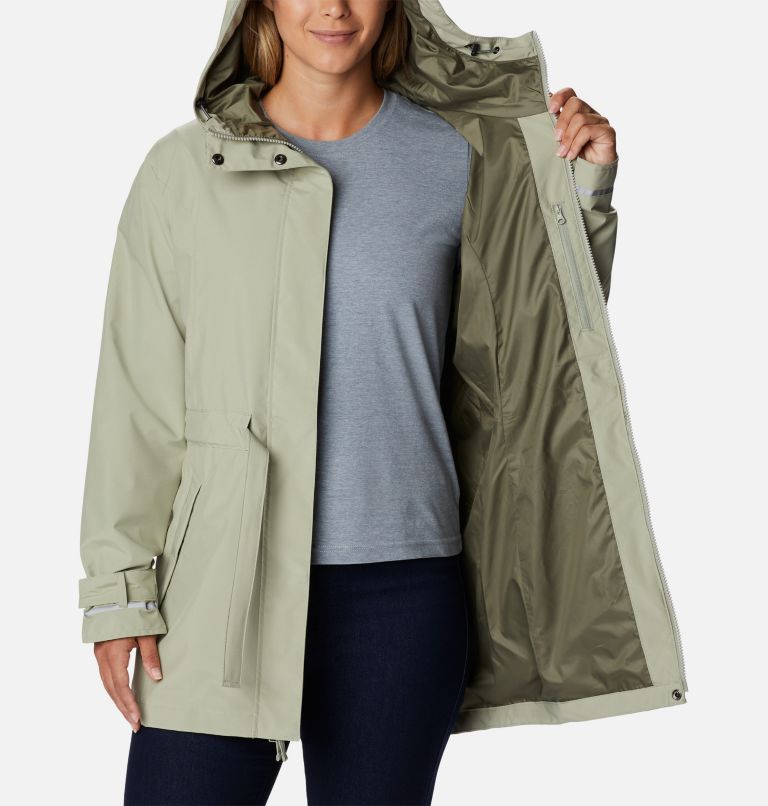 Women's Here and There II Waterproof Trench, Color: Safari, image 5
