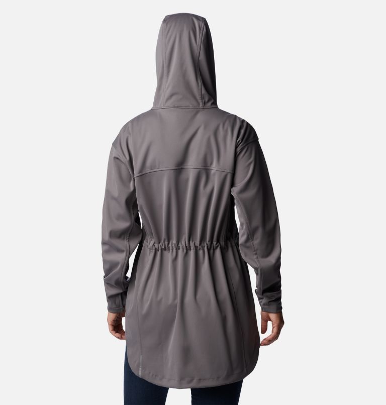 Thumbnail: Manteau à coquille souple Flora Park Femme, Color: City Grey, image 2