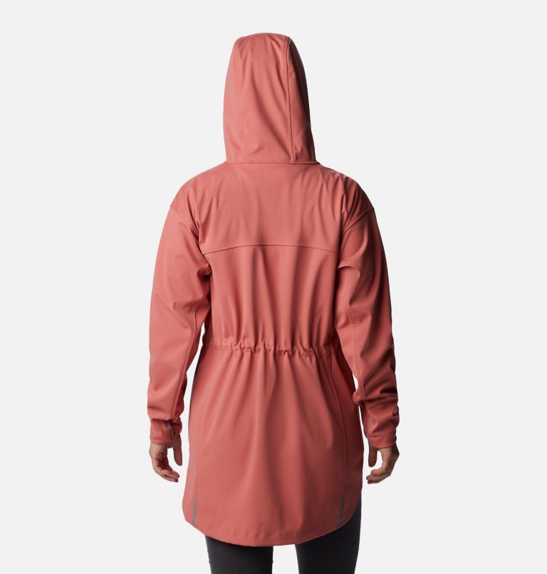 Women's Flora Park Softshell Jacket, Color: Dark Coral, image 2