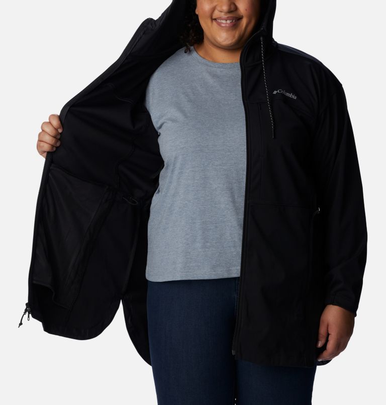 Women's Flora Park Softshell Jacket - Plus, Color: Black, image 5