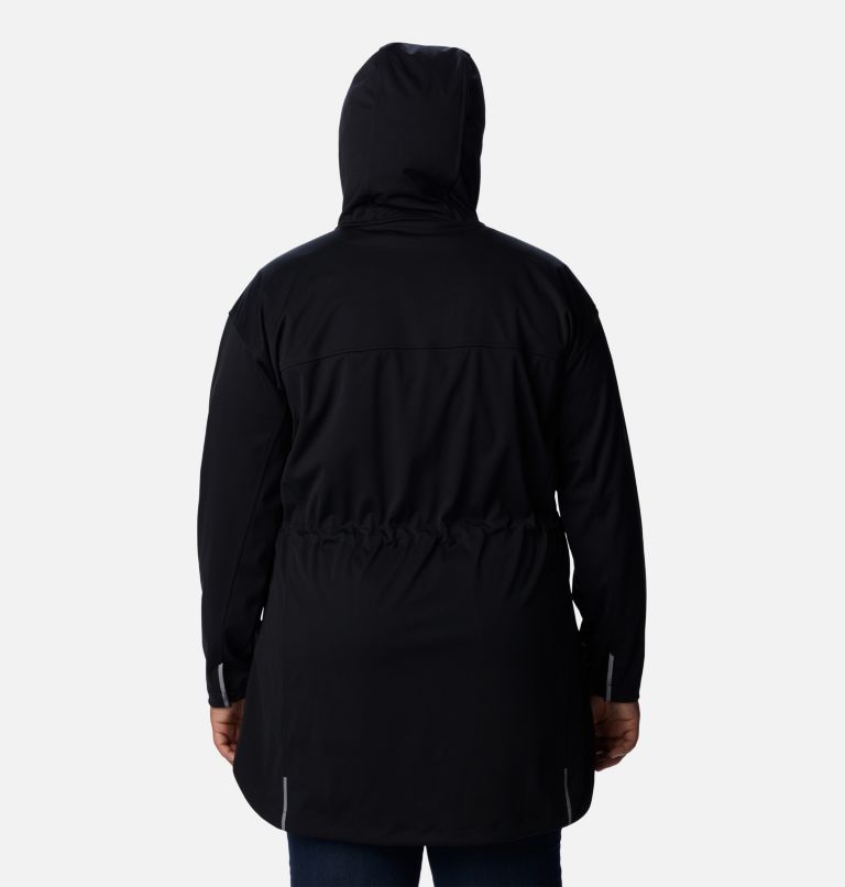 Women's Flora Park Softshell Jacket - Plus Size, Color: Black, image 2