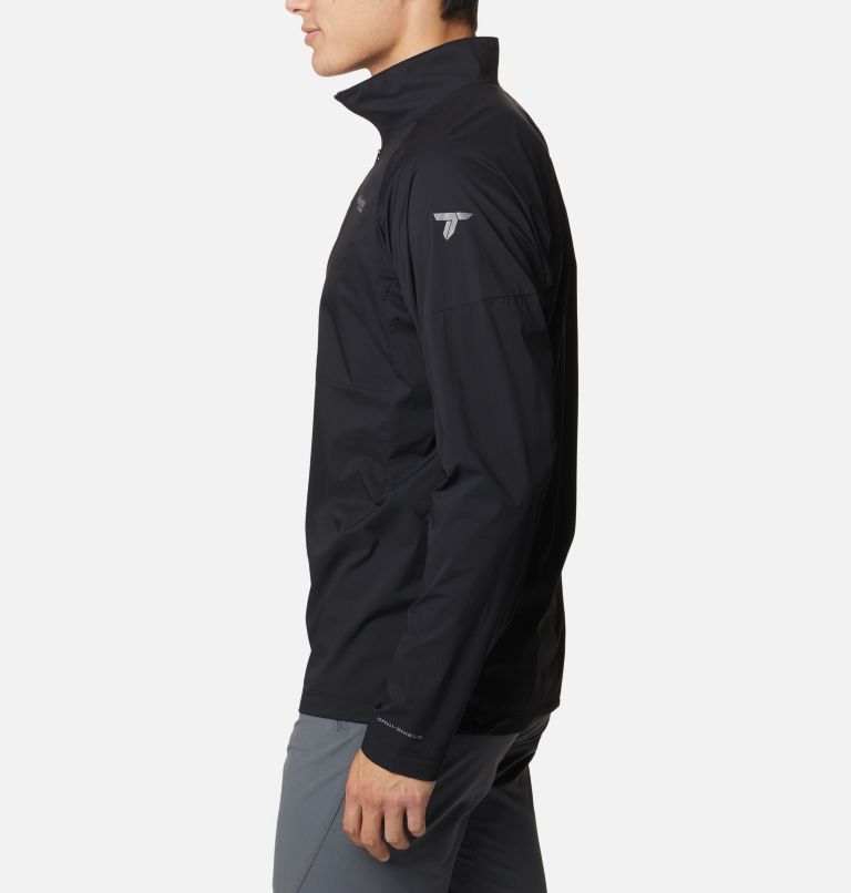 Thumbnail: Men's Titan Pass Lightweight Half Zip Pullover, Color: Black, image 3