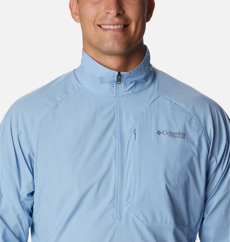 Men's Titan Pass Lightweight Half Zip Pullover, Color: Jet Stream, image 4