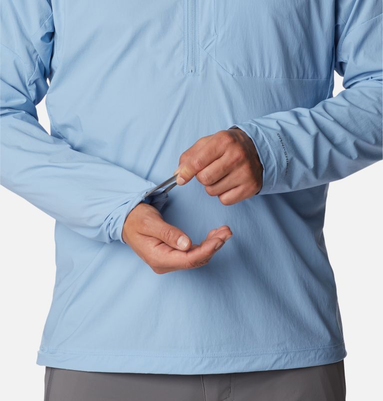 Men's Titan Pass Lightweight Half Zip Pullover, Color: Jet Stream, image 8