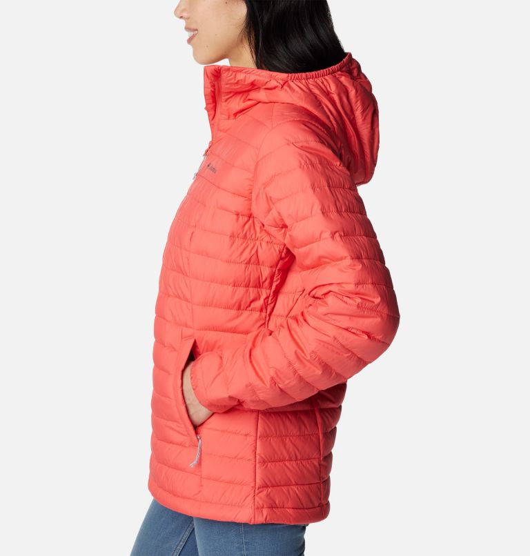 Women's Silver Falls Hooded Jacket, Color: Juicy, image 3