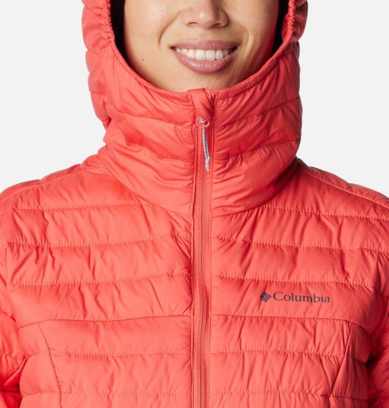 Women's Silver Falls Hooded Jacket, Color: Juicy, image 4