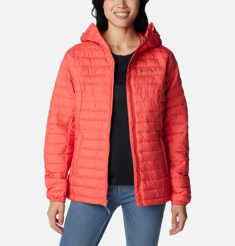 Women's Silver Falls Hooded Jacket, Color: Juicy, image 8