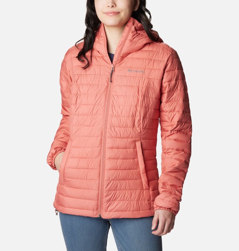 Manteau à capuchon Silver Falls Femme, Color: Dark Coral, image 1