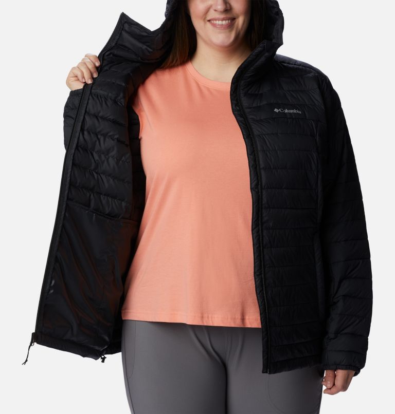 Thumbnail: Women's Silver Falls Hooded Jacket - Plus Size, Color: Black, image 5