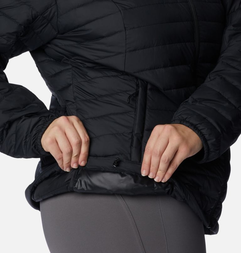 Thumbnail: Women's Silver Falls Hooded Jacket - Plus Size, Color: Black, image 6