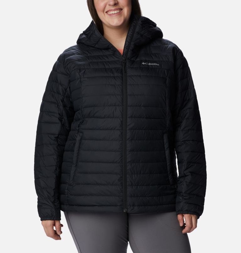 Thumbnail: Women's Silver Falls Hooded Jacket - Plus Size, Color: Black, image 1