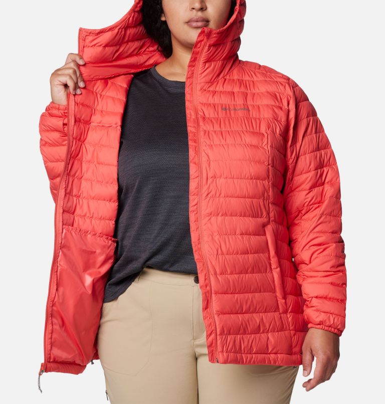 Women's Silver Falls Hooded Jacket - Plus Size, Color: Juicy, image 5