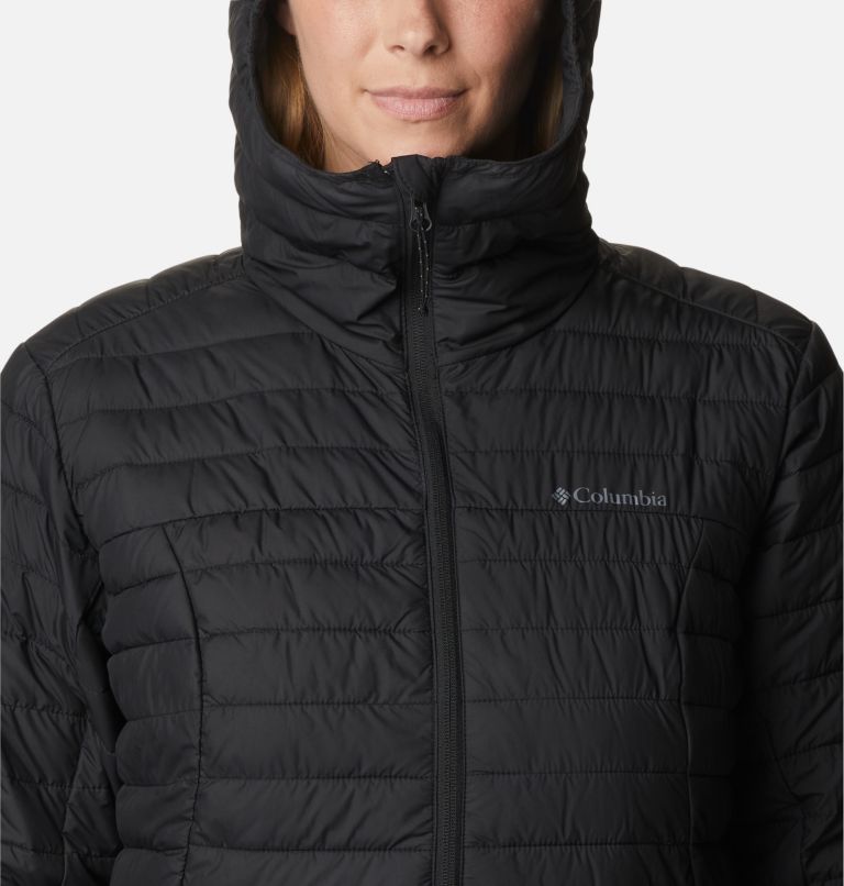 Women's Silver Falls Hooded Insulated Jacket, Color: Black, image 4