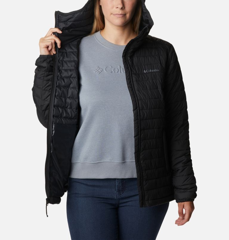 Thumbnail: Women's Silver Falls Hooded Insulated Jacket, Color: Black, image 5