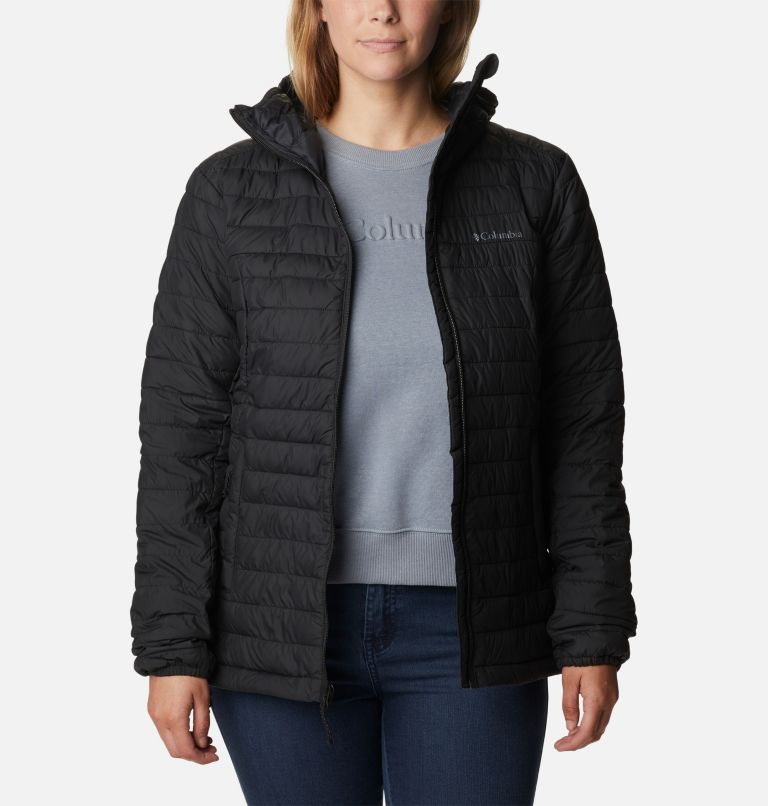 Women's Silver Falls Hooded Insulated Jacket, Color: Black, image 8