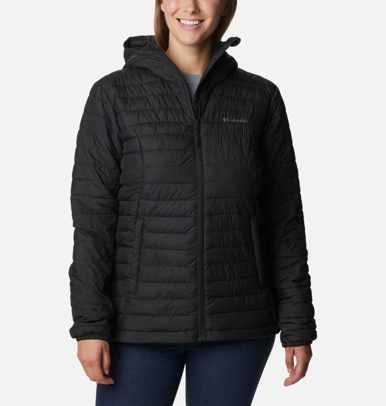 Thumbnail: Women's Silver Falls Hooded Insulated Jacket, Color: Black, image 1