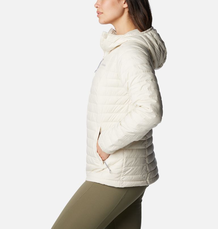 Thumbnail: Women's Silver Falls Hooded Insulated Jacket, Color: Chalk, image 3