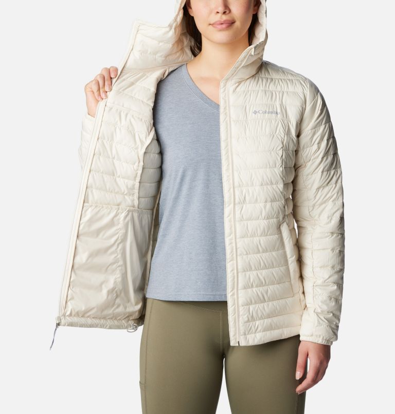 Women's Silver Falls Hooded Insulated Jacket, Color: Chalk, image 5