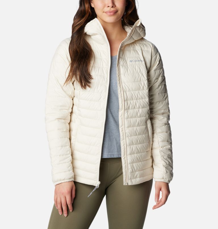 Thumbnail: Women's Silver Falls Hooded Insulated Jacket, Color: Chalk, image 8