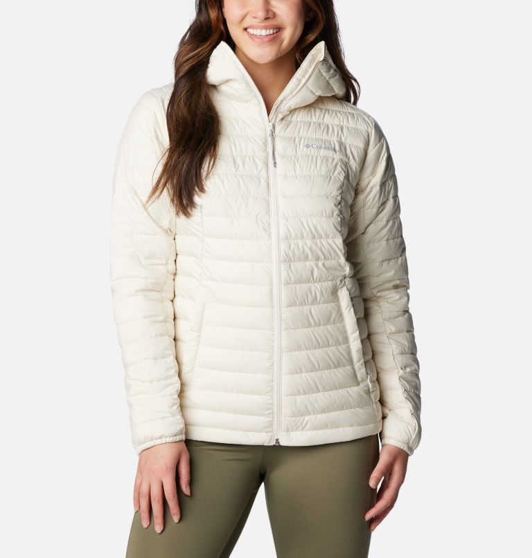 Women's Silver Falls Hooded Insulated Jacket, Color: Chalk, image 1