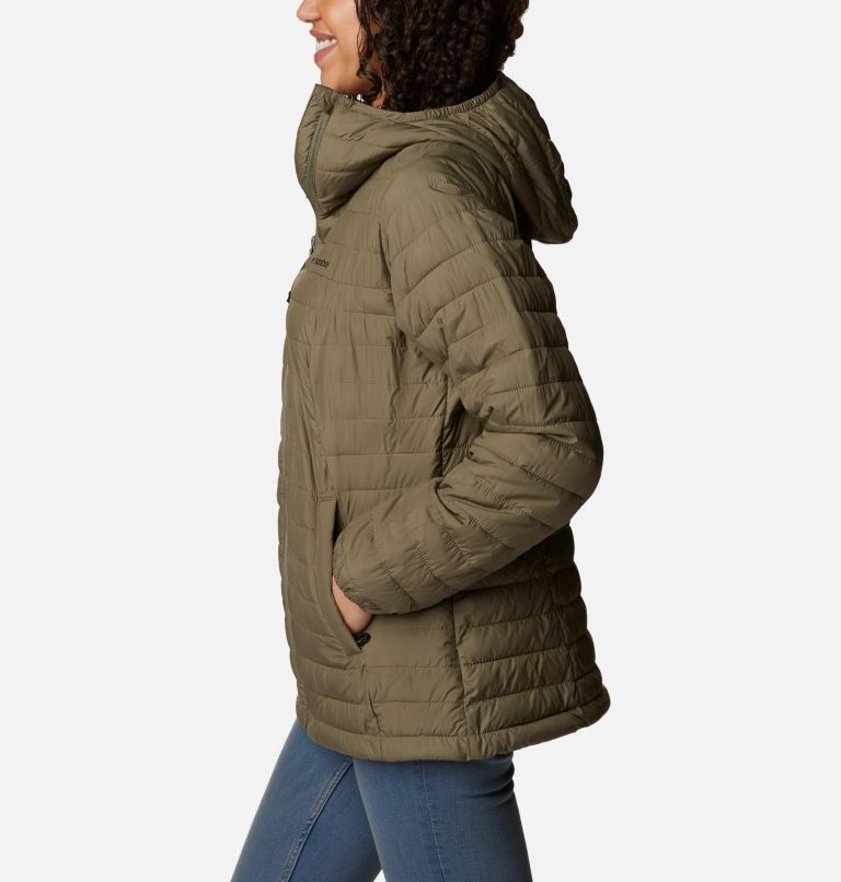 Women's Silver Falls Hooded Insulated Jacket, Color: Stone Green, image 3