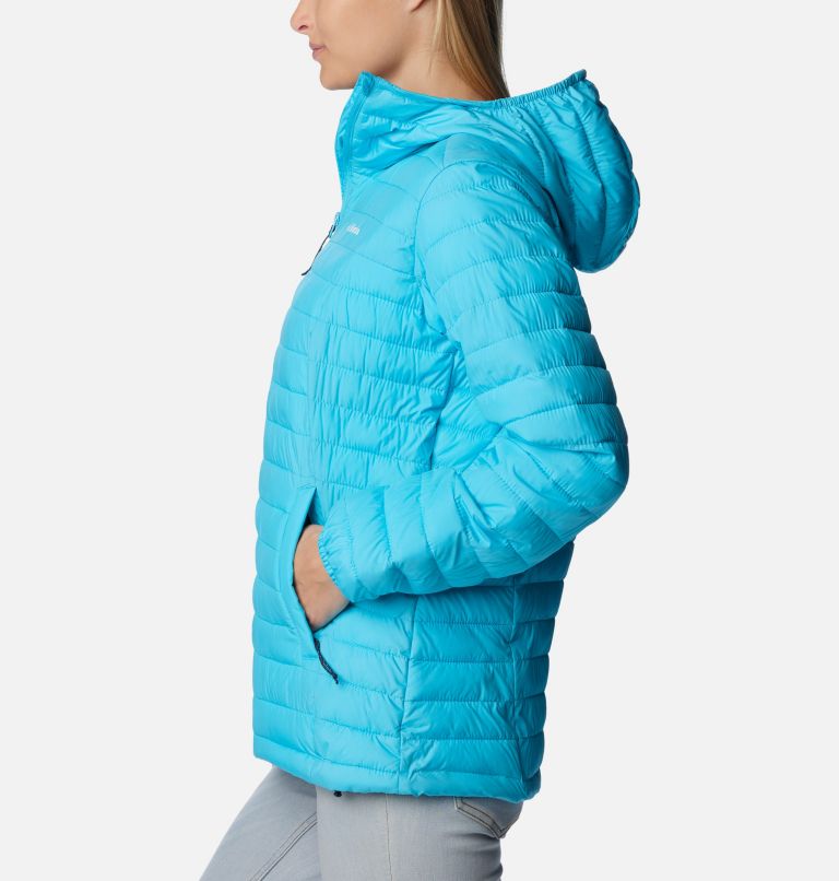 Women's Silver Falls Hooded Insulated Jacket, Color: Atoll, image 3