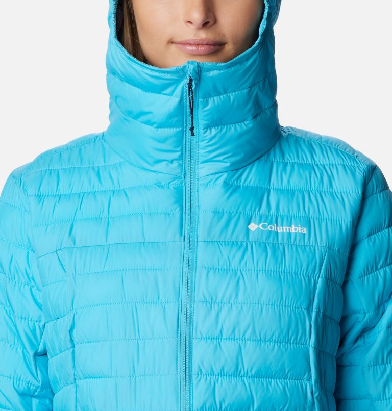 Women's Silver Falls Hooded Insulated Jacket, Color: Atoll, image 4