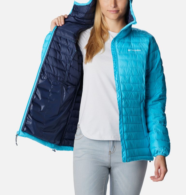Women's Silver Falls Hooded Insulated Jacket, Color: Atoll, image 5