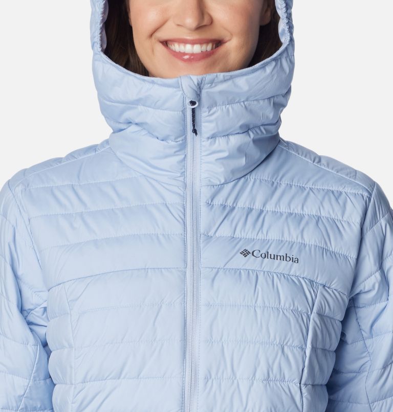 Women's Silver Falls Hooded Insulated Jacket, Color: Whisper, image 4