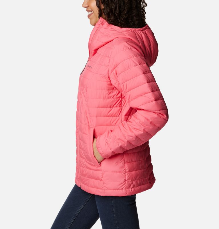 Women's Silver Falls Hooded Insulated Jacket, Color: Camellia Rose, image 3