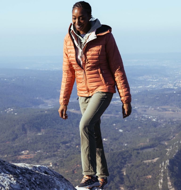 Columbia Chaqueta con Capucha Mujer - Powder Lite - Dark Coral