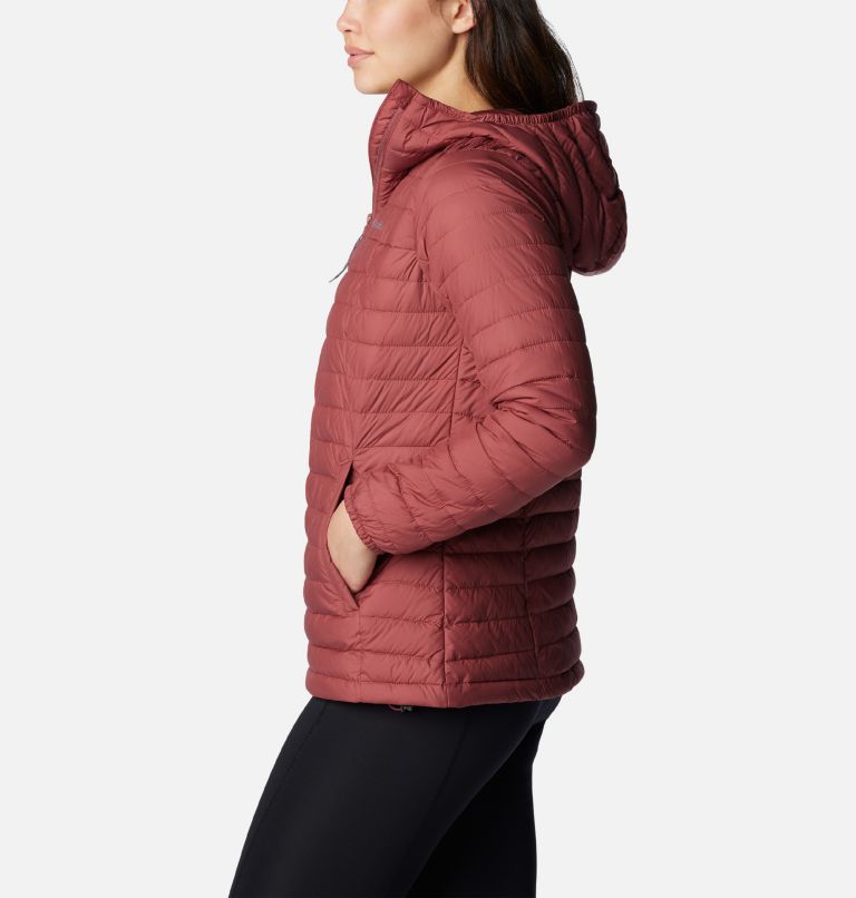 Women's Silver Falls Hooded Insulated Jacket, Color: Beetroot, image 3