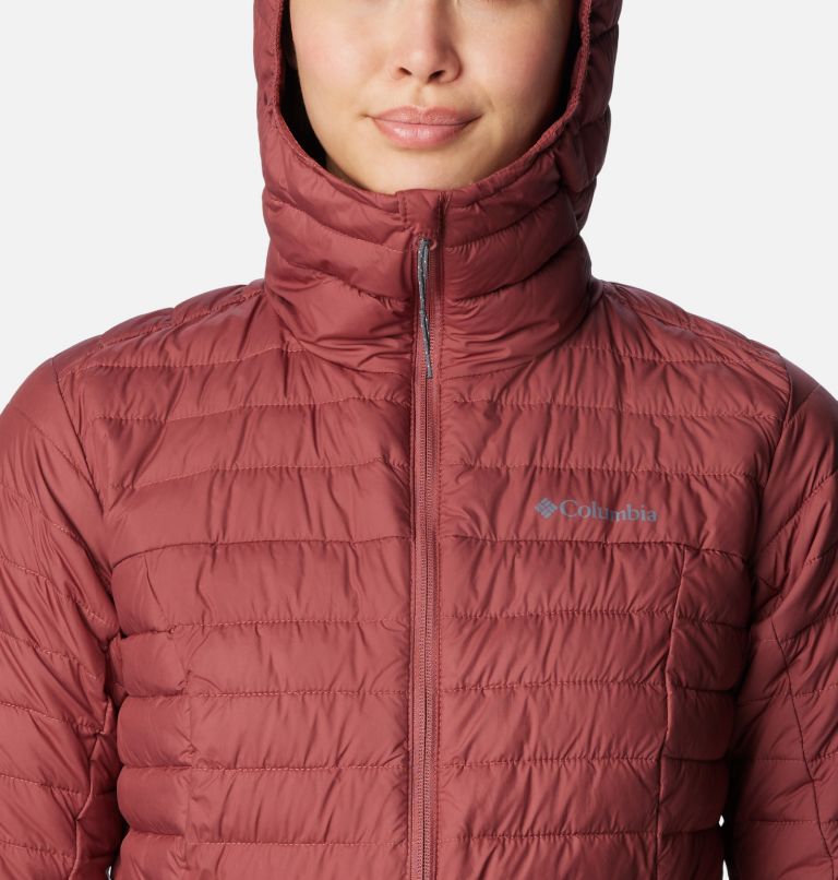 Thumbnail: Women's Silver Falls Hooded Insulated Jacket, Color: Beetroot, image 4