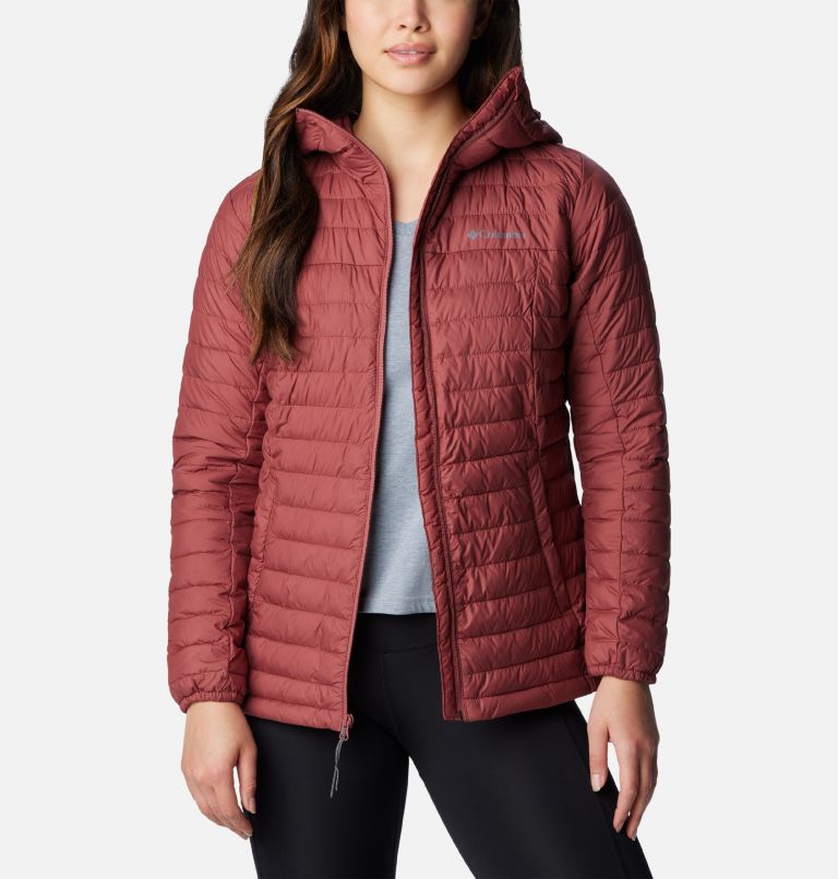 Women's Silver Falls Hooded Insulated Jacket, Color: Beetroot, image 8
