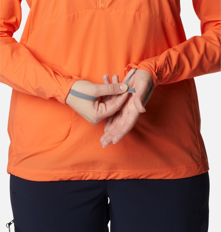 W Titan Pass Lightweight 1/2 Zip | 853 | S, Color: Sunset Orange, image 6