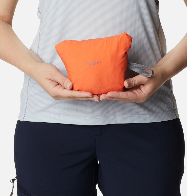 Thumbnail: Women's Titan Pass Lightweight Half Zip, Color: Sunset Orange, image 8