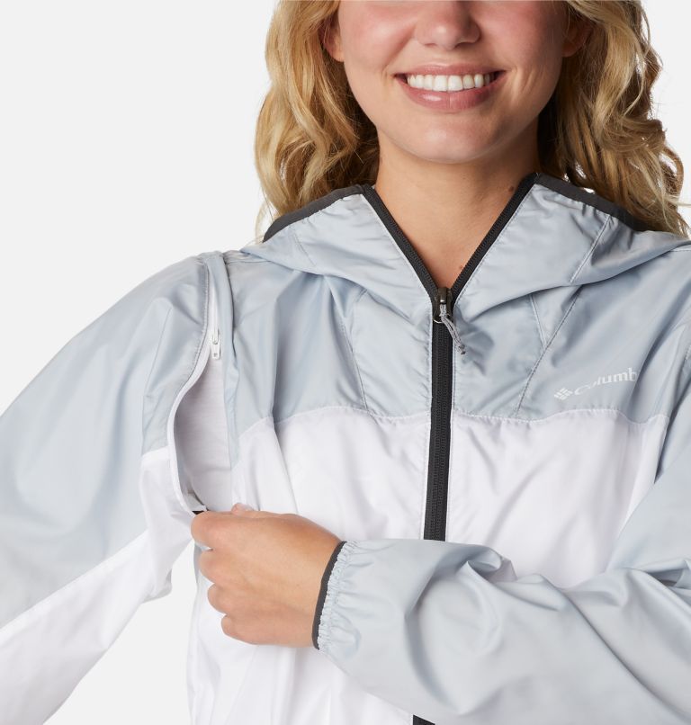 Women's Alpine Chill Convertible Jacket, Color: Cirrus Grey, White, image 6