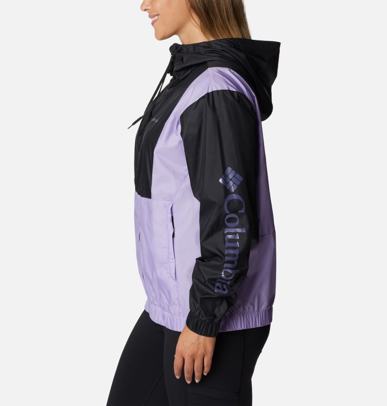 Thumbnail: Women's Lily Basin  Colorblock Jacket, Color: Black, Frosted Purple, image 3