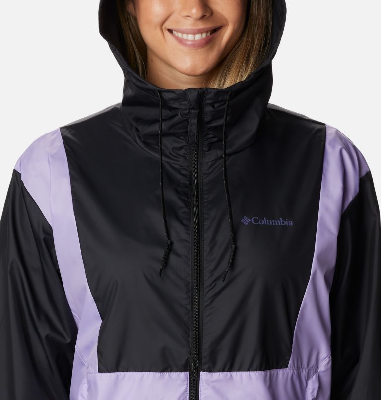 Thumbnail: Women's Lily Basin  Colorblock Jacket, Color: Black, Frosted Purple, image 4
