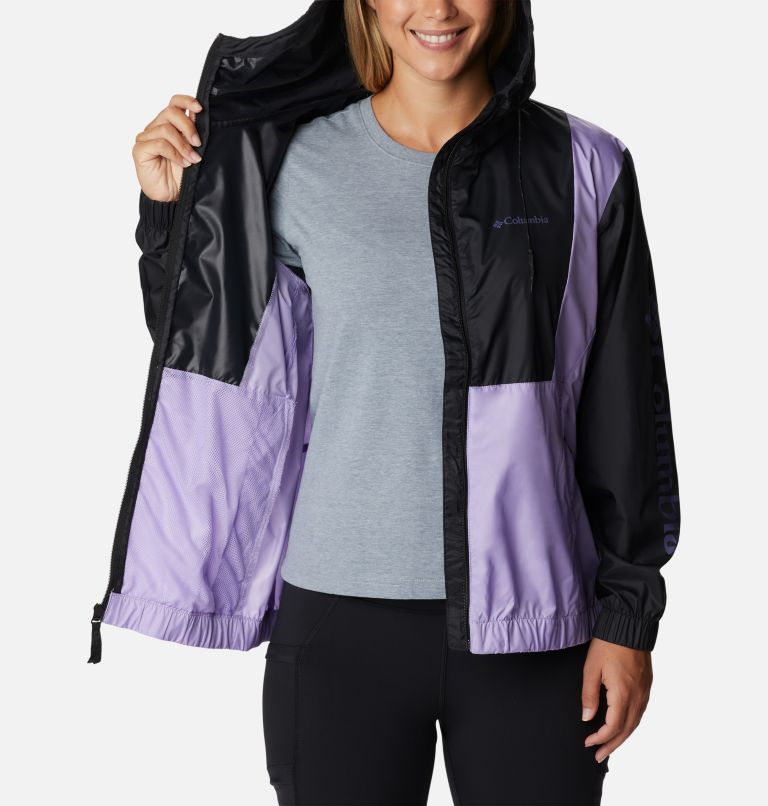 Women's Lily Basin  Colorblock Jacket, Color: Black, Frosted Purple, image 5