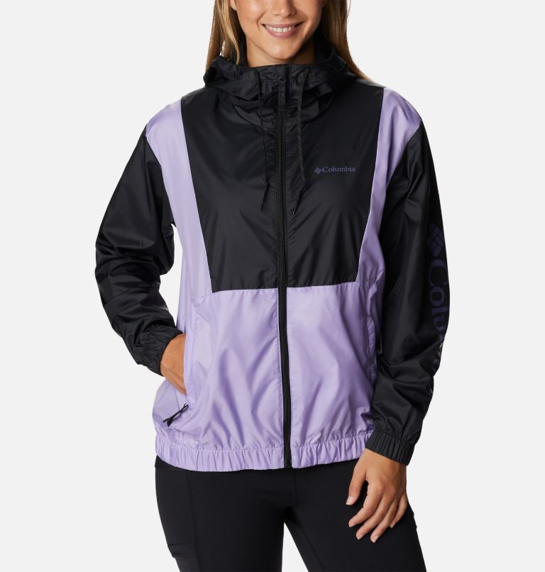 Women's Lily Basin  Colorblock Jacket, Color: Black, Frosted Purple, image 1