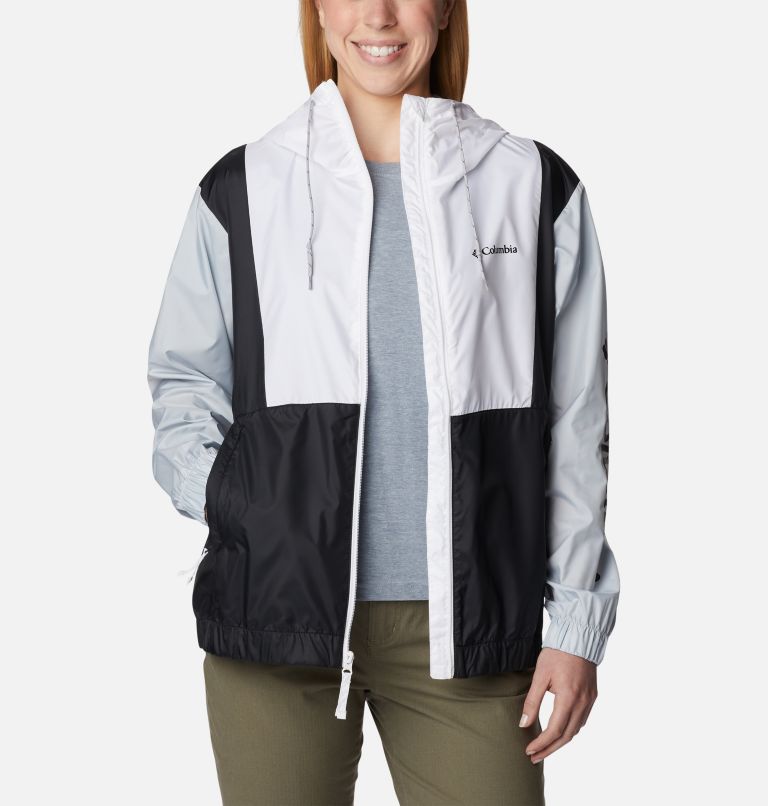 Thumbnail: Women's Lily Basin Jacket, Color: White, Cirrus Grey, Black, image 6