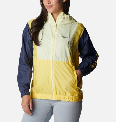 Women's columbia flash hot sale forward hooded colorblock windbreaker