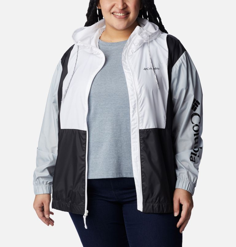 Thumbnail: Women's Lily Basin Jacket - Plus Size, Color: White, Cirrus Grey, Black, image 6