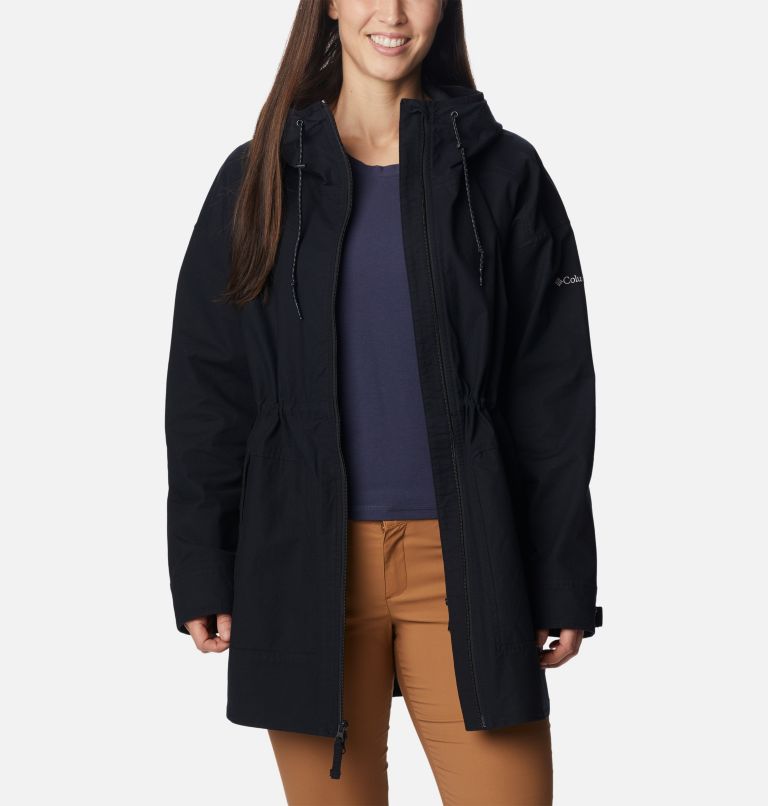 Women's Sage Lake Long Lined Jacket, Color: Black, image 6