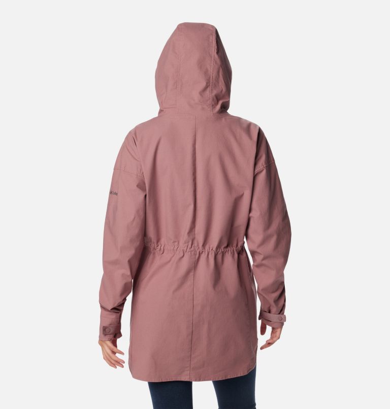 Women's Sage Lake Long Lined Jacket, Color: Fig, image 2